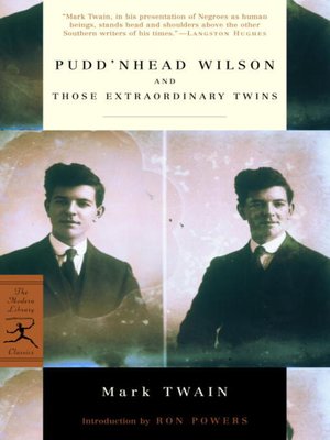 cover image of Pudd'nhead Wilson and Those Extraordinary Twins